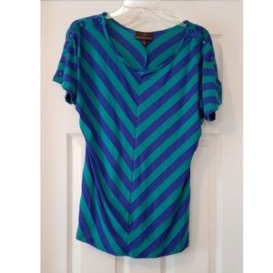 Fenn Wright Mason Blue and Green Blouse